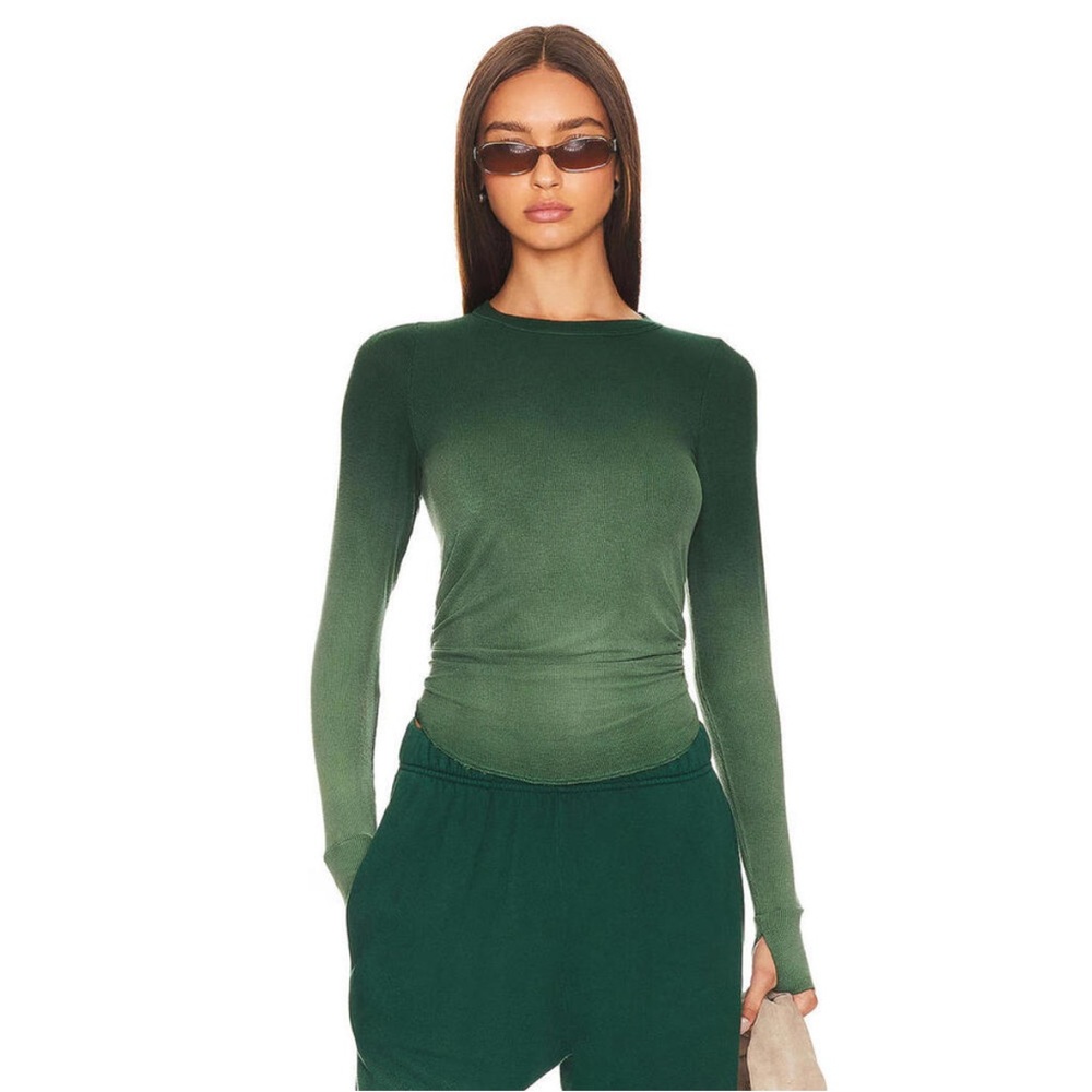 Michael Lauren Green Long Sleeve Tee Size small